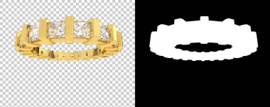 Dekoratif değerli mücevherlerin 3D çizimi