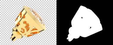 Dekoratif değerli mücevherlerin 3D çizimi