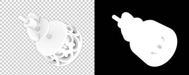 Dekoratif değerli mücevherlerin 3D çizimi