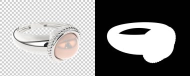 Dekoratif değerli mücevherlerin 3D çizimi