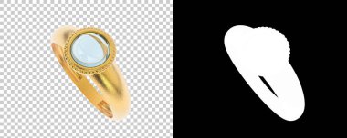 Dekoratif değerli mücevherlerin 3D çizimi