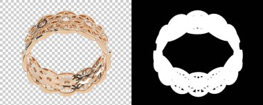 Dekoratif değerli mücevherlerin 3D çizimi