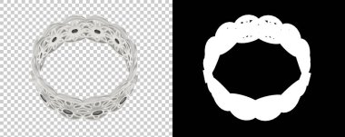 Dekoratif değerli mücevherlerin 3D çizimi