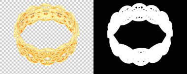 Dekoratif değerli mücevherlerin 3D çizimi