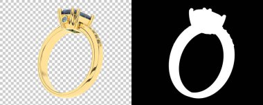 Dekoratif değerli mücevherlerin 3D çizimi