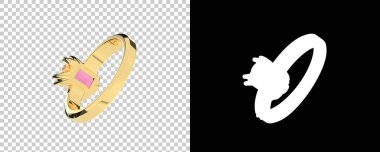 Dekoratif değerli mücevherlerin 3D çizimi