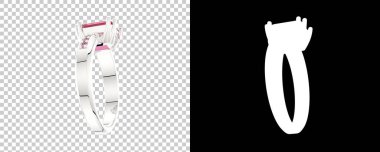 Dekoratif değerli mücevherlerin 3D çizimi