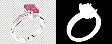 Dekoratif değerli mücevherlerin 3D çizimi