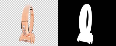 Dekoratif değerli mücevherlerin 3D çizimi