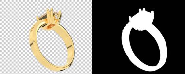 Dekoratif değerli mücevherlerin 3D çizimi