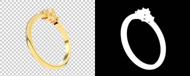 Dekoratif değerli mücevherlerin 3D çizimi