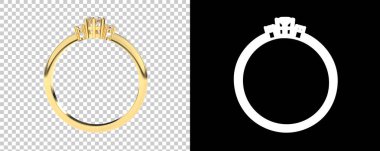 Dekoratif değerli mücevherlerin 3D çizimi