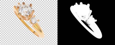 Dekoratif değerli mücevherlerin 3D çizimi