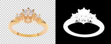 Dekoratif değerli mücevherlerin 3D çizimi