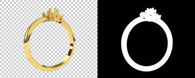 Dekoratif değerli mücevherlerin 3D çizimi