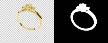 Dekoratif değerli mücevherlerin 3D çizimi