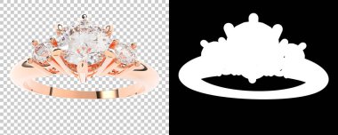 Dekoratif değerli mücevherlerin 3D çizimi