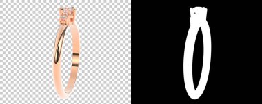 Dekoratif değerli mücevherlerin 3D çizimi