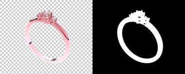 Dekoratif değerli mücevherlerin 3D çizimi