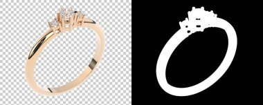 Dekoratif değerli mücevherlerin 3D çizimi