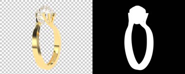 3D yüzük modelleri, pırlantalı sarı altın yüzük. 