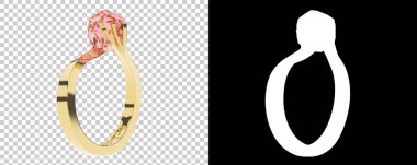 Yüzüklerin 3 boyutlu modelleri. nişan sarı altın yüzük 