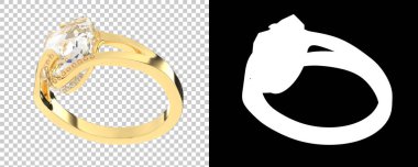 Dekoratif değerli mücevherlerin 3D çizimi