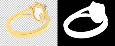 Dekoratif değerli mücevherlerin 3D çizimi