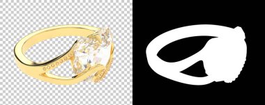 Dekoratif değerli mücevherlerin 3D çizimi