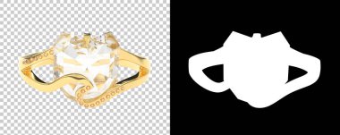 Dekoratif değerli mücevherlerin 3D çizimi