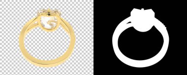 Dekoratif değerli mücevherlerin 3D çizimi