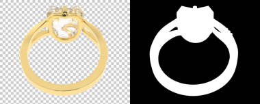 Dekoratif değerli mücevherlerin 3D çizimi