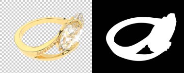 Dekoratif değerli mücevherlerin 3D çizimi