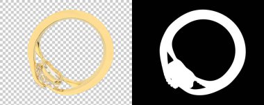 Dekoratif değerli mücevherlerin 3D çizimi