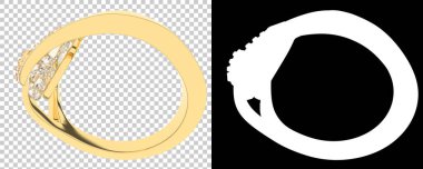 Dekoratif değerli mücevherlerin 3D çizimi