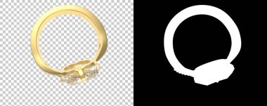 Dekoratif değerli mücevherlerin 3D çizimi