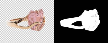 Dekoratif değerli mücevherlerin 3D çizimi