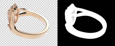 Dekoratif değerli mücevherlerin 3D çizimi