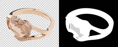 Dekoratif değerli mücevherlerin 3D çizimi