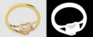 Dekoratif değerli mücevherlerin 3D çizimi