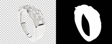 Dekoratif değerli mücevherlerin 3D çizimi