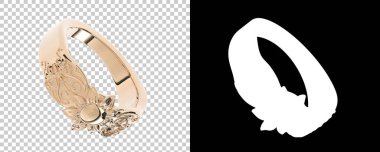 Dekoratif değerli mücevherlerin 3D çizimi