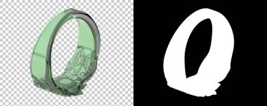 Dekoratif değerli mücevherlerin 3D çizimi