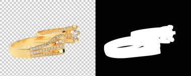 Dekoratif değerli mücevherlerin 3D çizimi