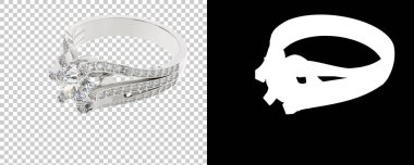 Dekoratif değerli mücevherlerin 3D çizimi