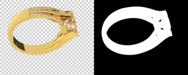 Dekoratif değerli mücevherlerin 3D çizimi