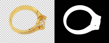 Dekoratif değerli mücevherlerin 3D çizimi