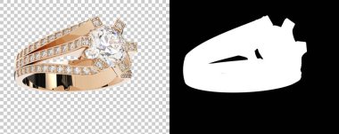 Dekoratif değerli mücevherlerin 3D çizimi