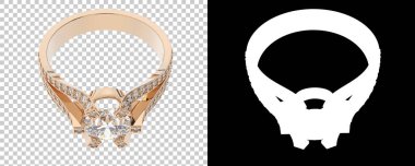 Dekoratif değerli mücevherlerin 3D çizimi