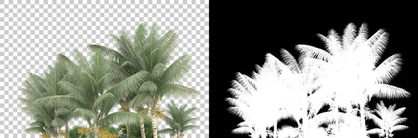 Tropikalny Las Tle Maską Renderowanie Ilustracja — Zdjęcie stockowe